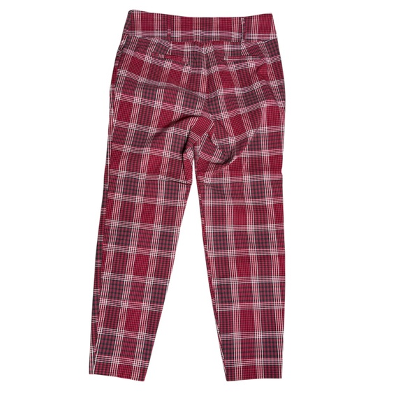 SOHO Red Black Plaid Pull On Pants - Picture 3 of 8